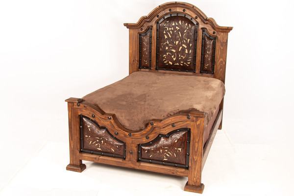 Hacienda Tooled Leather Bed