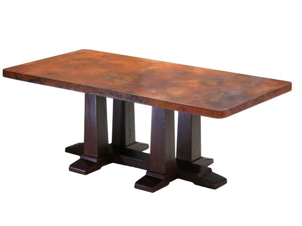 Carmel 4-Post Copper Dining Table (96" x 44")