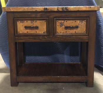 Custom Copper 2-Drawer Paloma Console