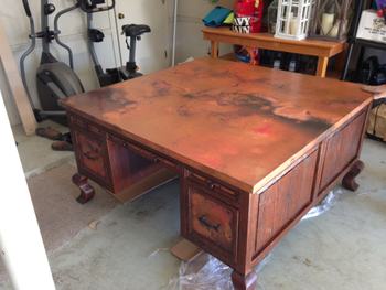 Custom Copper 2-Sided Desk