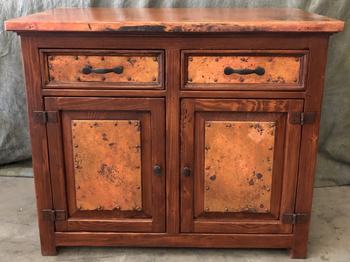 Custom Copper 2-Drawer/2-Door Buffet