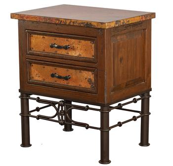 Custom Cupper 2-Drawer Nightstand