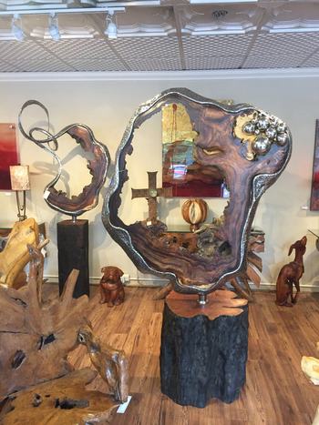 Teak Abstract Art