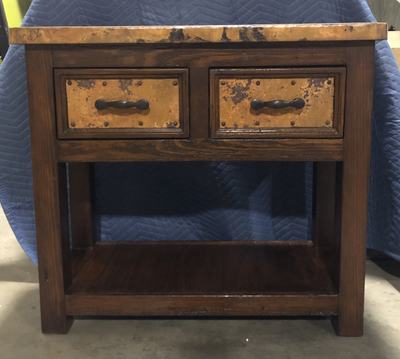 Image #13 - Custom Copper 2-Drawer Paloma Console