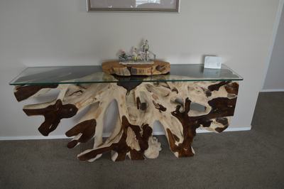 Image #85 - Teak Root Console - White Wash