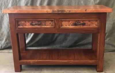 Image #9 - Custom Copper 2-Drawer Paloma Console