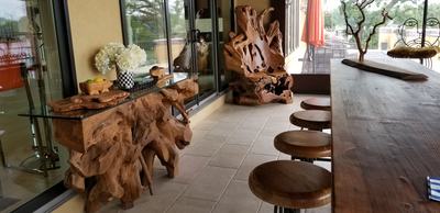 Image #99 - Teak Root Console and Teak Root Abstract Chair