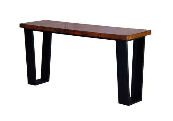 Image #1 about Modern Wedge Copper Console Table