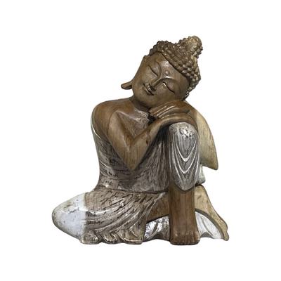 Image #1 about Buddha Relaxing - White Wash (Small)