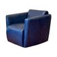 Image #1 about Vita Regatta Blue Leather Swivel Chair