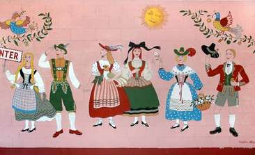 Image about Welcoming mural by Maxine Albro