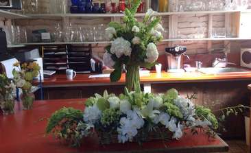 Image about White an Green Arrangement