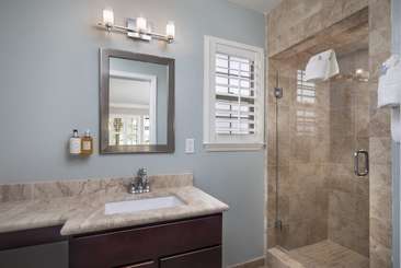 Image about Standard room bathroom.