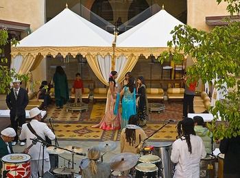 Wedding Ceremony in Outdoor Promenade
