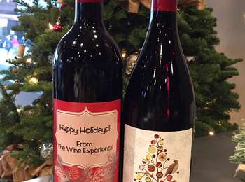 Example of customized wine labels