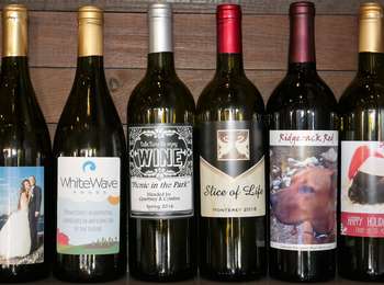 Sample custom wine labels and graphics