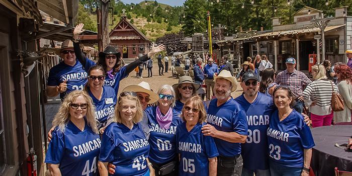 SAMCAR Directors pose for a photo in matching jerseys at the 2024 Member Appreciation BBQ
