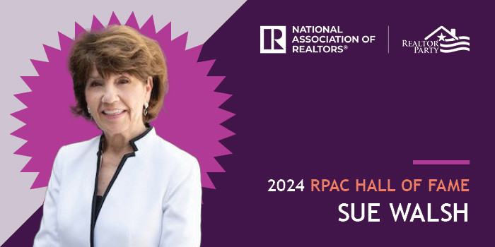 NAR REALTOR&reg; PARTY | Sue Walsh Inducted into RPAC Hall of Fame