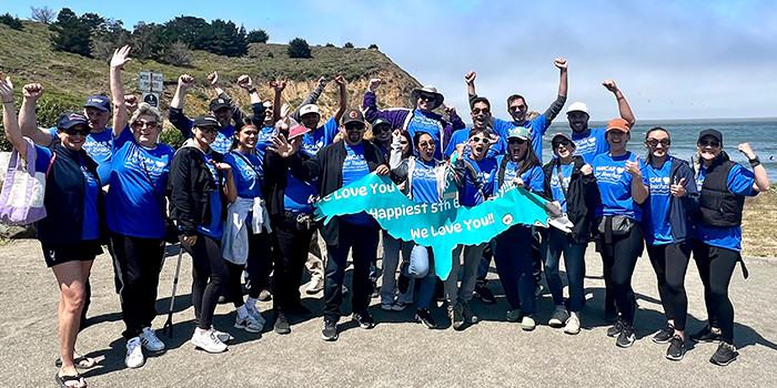 Photo of volunteers at 2025 Beach Cleanup on Friday July 11