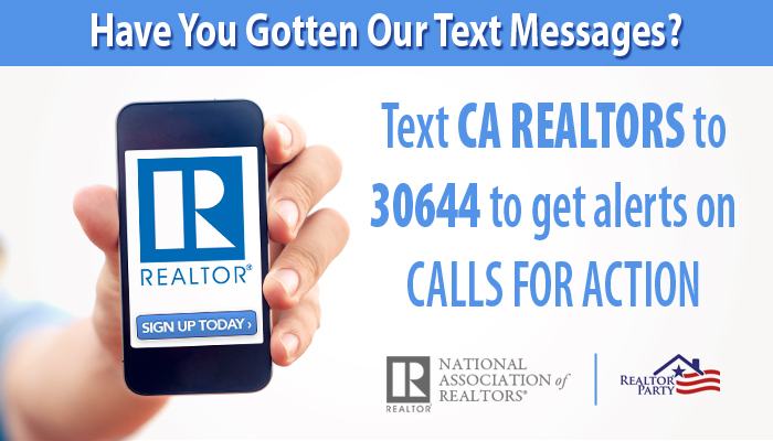 header image about Sign up for Text Alerts from the REALTOR&reg; Action Center
