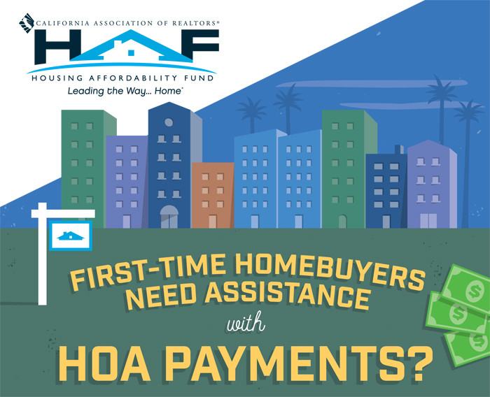 header image about C.A.R. HAF First-Time Homebuyer HOA Assistance