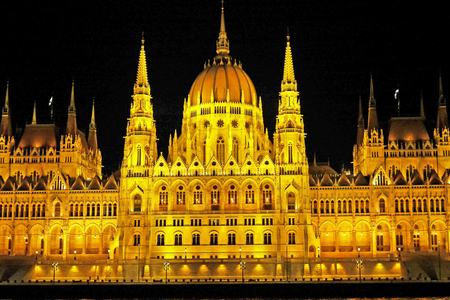 Budapest Parliament, seen from a ship in the Danube