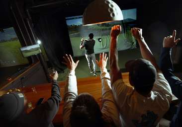 Image about Links Club is a Great Place for Groups to Hang Out & Enjoy. Quality Time Together