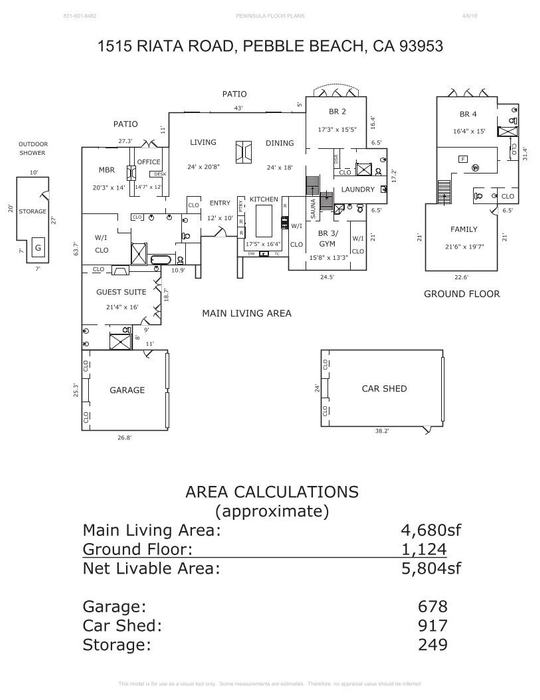 1515 Riata Road - SOLD, Pebble Beach