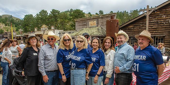Photograph of SAMCAR Board of Directors with Assembylmember Diane Papan at 2025 Member Appreciation BBQ at Long Branch in Half Moon Bay