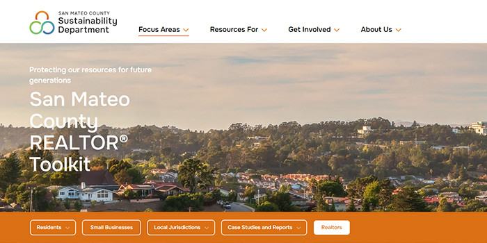 San Mateo County Sustainability Department REALTOR&reg; Toolkit Webpage