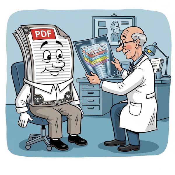 Reviewing PDF metadata is being portrayed as looking at an x-ray of a PDF.