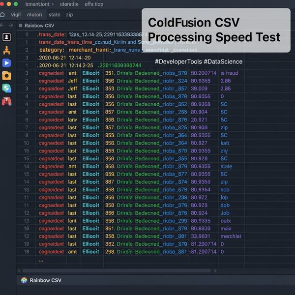 Image about ColdFusion CSV Processing Speed Test