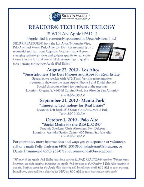 Image about REALTOR&reg; Tech Fair Trilogy Begins in Los Altos