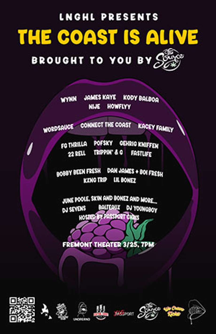 LNGHL Presents The Coast is Alive ft. James Kaye, Wynn, Kody Balboa and more special guests TBA