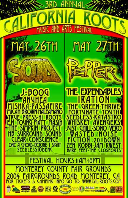 California Roots Music & Art Festival - May 26-27, 2012