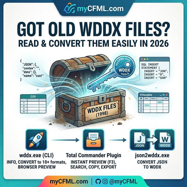 GOT OLD WDDX FILES? READ & CONVERT THEM EASILY IN 2026