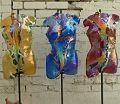 Art Glass Male and Female Torsos