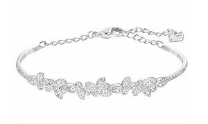 Swarovski Diapason Bangle in Rhodium, Medium