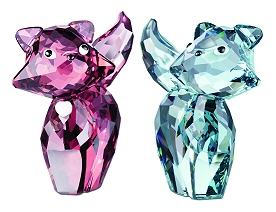 Pierre and Marie - Swarovski Lovelots House of Cats - Park Hills