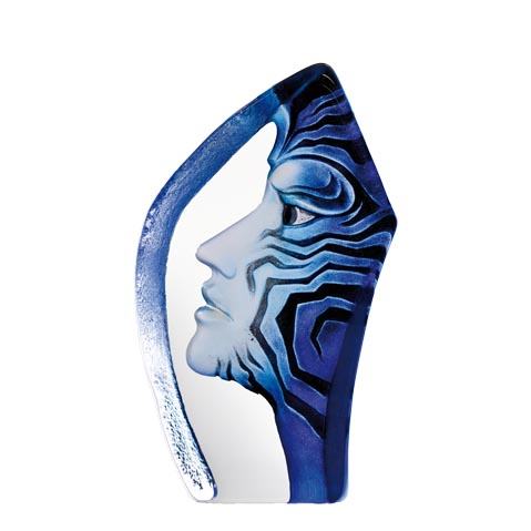工芸品 MATS JONASSON Mats Jonasson Amazona Blue Mask MJ 65124 (Mats Jonasson Crystal