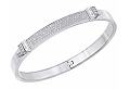 Swarovski Distinct Narrow Bangle, M in Rhodium sale