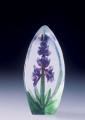 Purple Orchid Flower - Miniature Glass Paperweight- MJ 88154