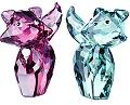 Pierre and Marie - Swarovski Lovelots House of Cats - Park Hills