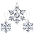 2010 Swarovski AE and Little Snowflake Ornaments Set