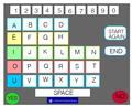 VOWELS FIRST Alphabet and Number Board Access: Eye gaze/ pointing; Partner assisted scanning User characteristics Literate. Able to spell. Partner characteristics Literate. (1) writes down letters as selected (2) confirms accuracy