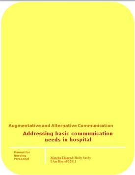 Image about Addressing basic communication  needs in hospital