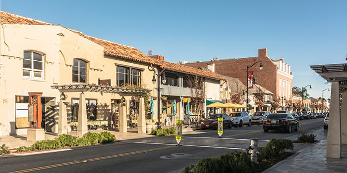 Photo of Burlingame Avenue located in Burlingame, California (Adobe Stock)