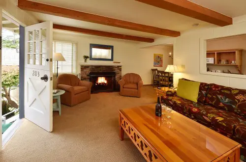 Image about The Lodge : King Cottage Suite, Jacuzzi Fireplace, Pet-Friendly