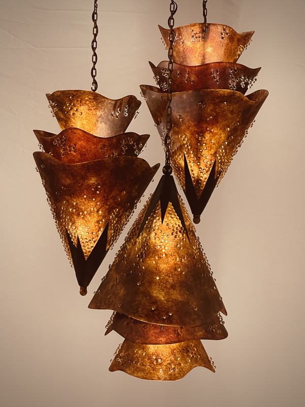 Luxor Amber Chandelier
