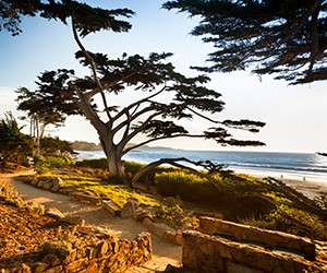 Image about Famous Carmel Beach and Scenic Road